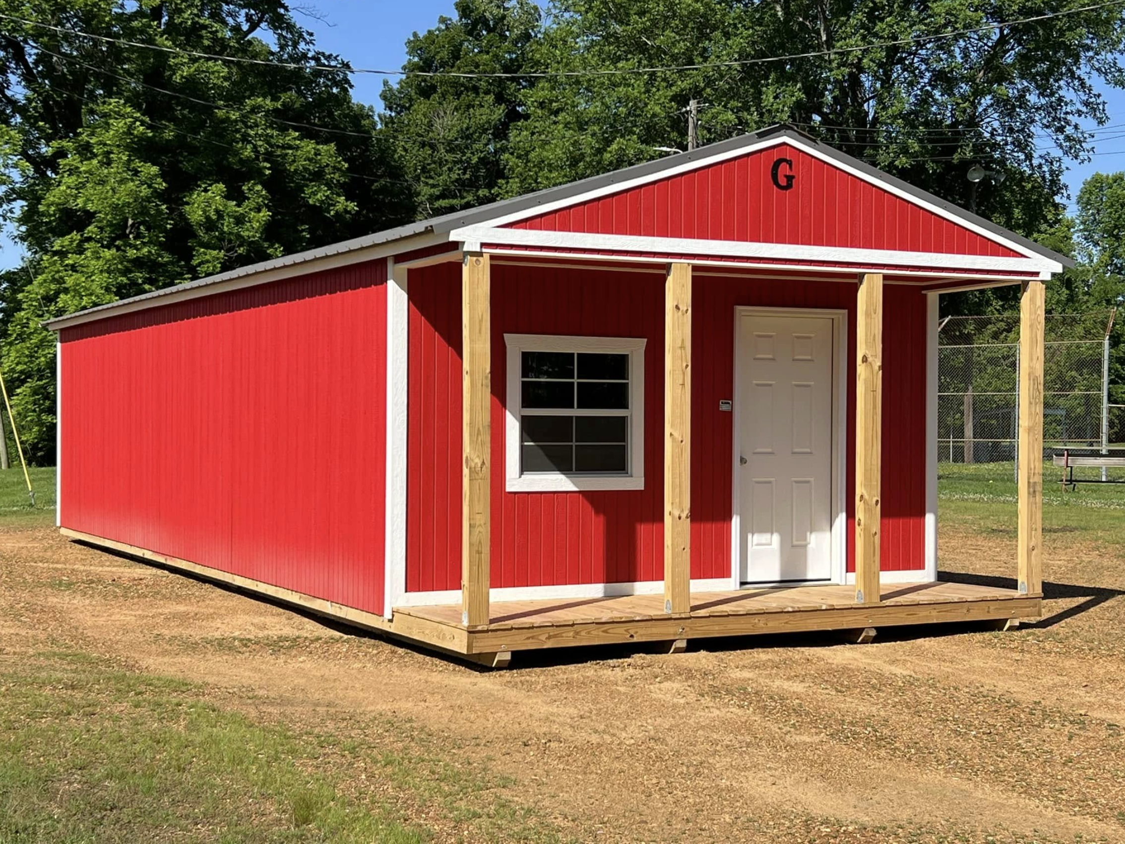 Portable building exterior